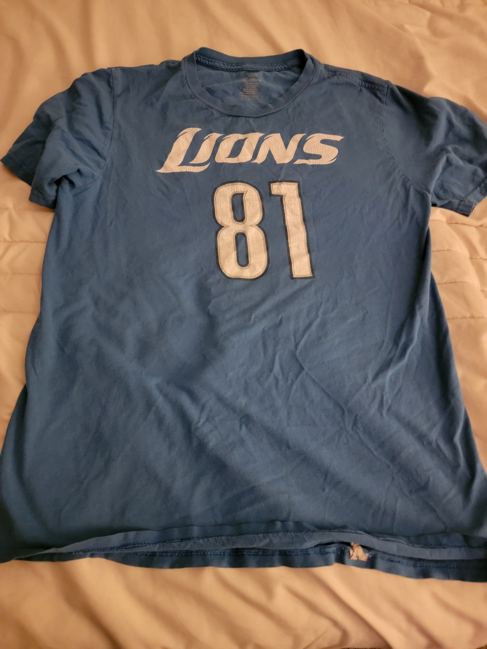 NFL Youth Blue Lions 81 Short Sleeve Tee
